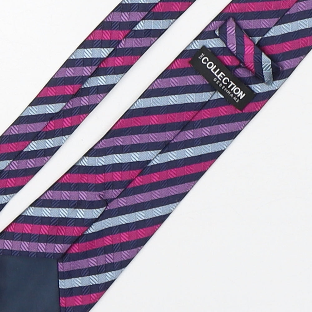 The Collection by Debenhams Mens Multicoloured Striped Polyester Pointed Tie One Size