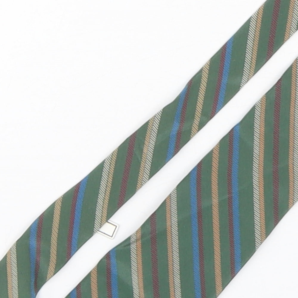 Cerruti Mens Multicoloured Striped Silk Pointed Tie One Size