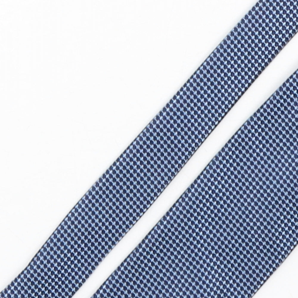 The Collection by Debenhams Mens Blue Geometric Polyester Pointed Tie One Size