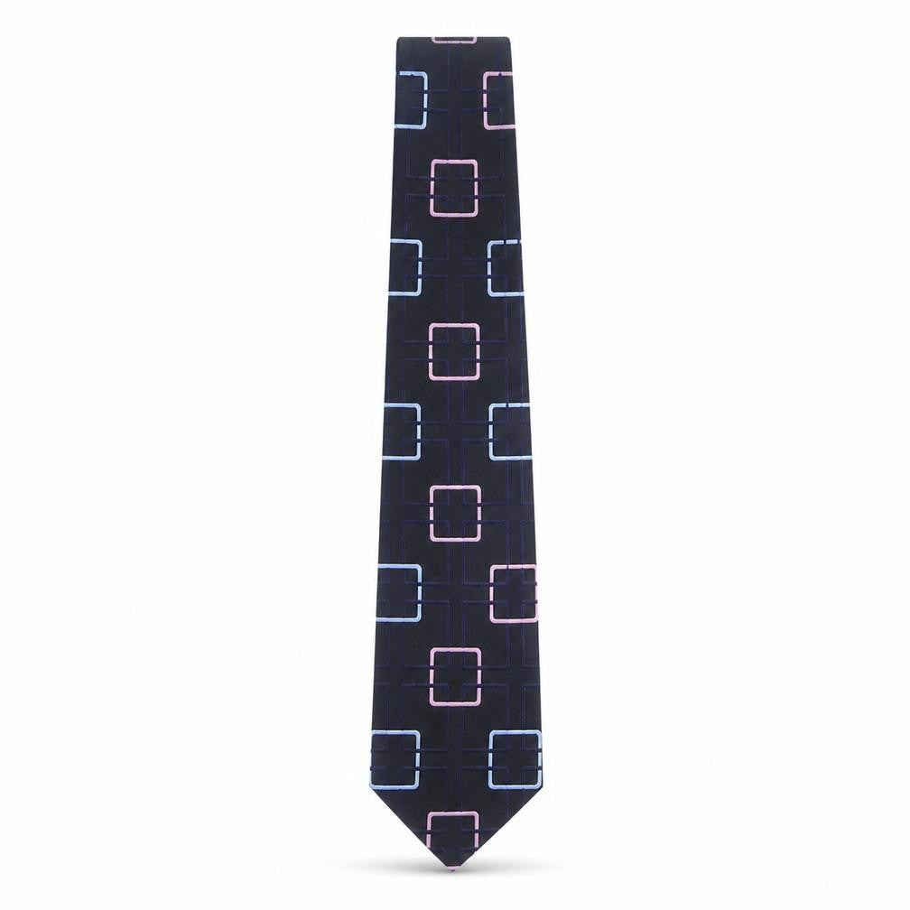 Racing Green  Mens Multicoloured Geometric Silk Pointed Tie One Size