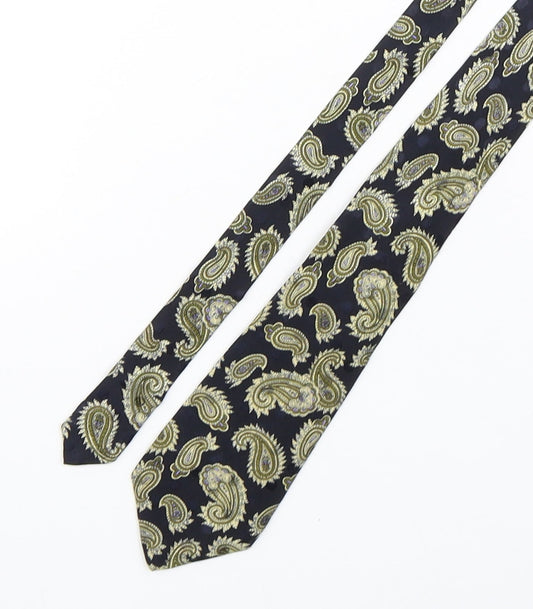 George Arthur Dunn Mens Multicoloured Paisley Silk Pointed Tie One Size