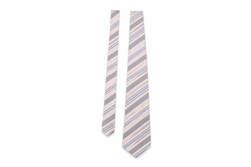 Marks & Spencer Mens Multicoloured Striped Silk Pointed Tie One Size