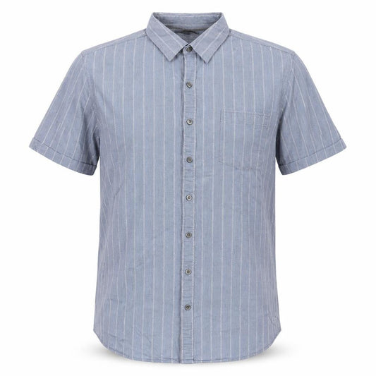 Marc Anthony Mens Blue Striped Cotton  Button-Up Size XL Collared Button