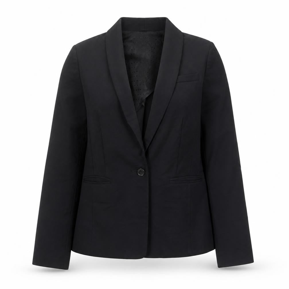 New Look Womens Black  Cotton Jacket Blazer Size 10