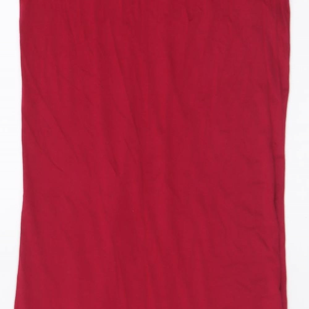 boogoo Womens Pink  Viscose Bodycon  Size 10  Crew Neck Pullover