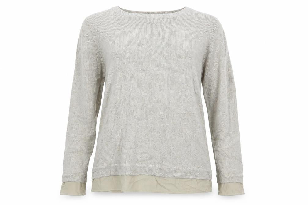 Marks & Spencer Womens Beige Round Neck  Acrylic Pullover Jumper Size 12