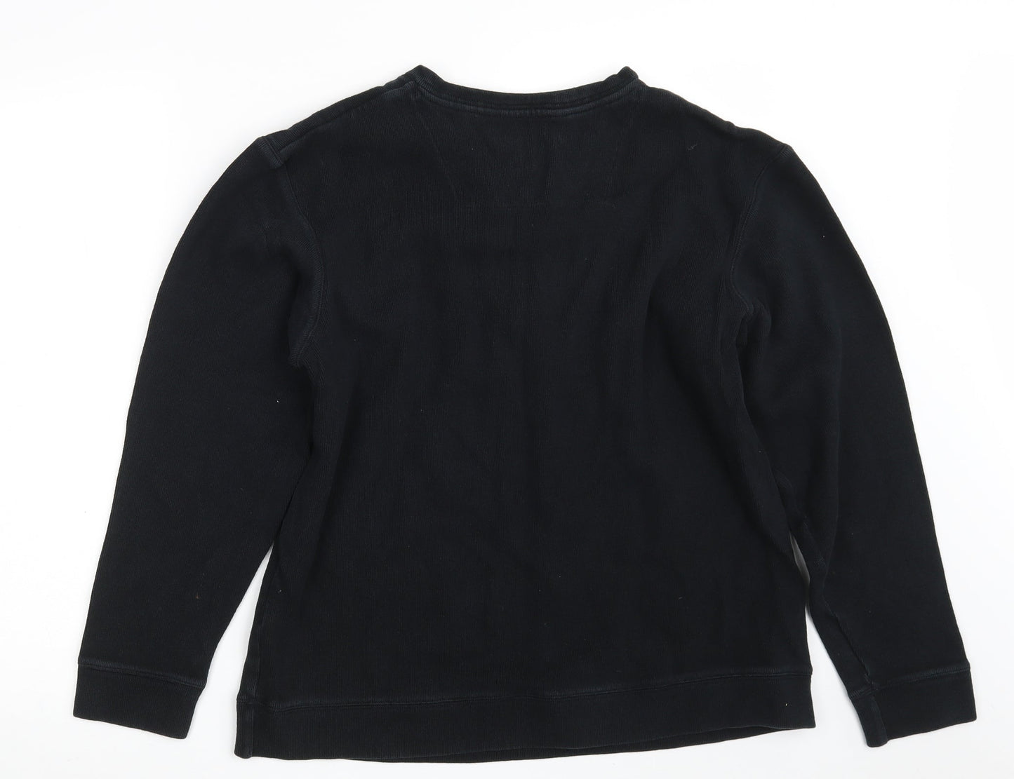 Easy Mens Blue  Cotton Pullover Sweatshirt Size XL