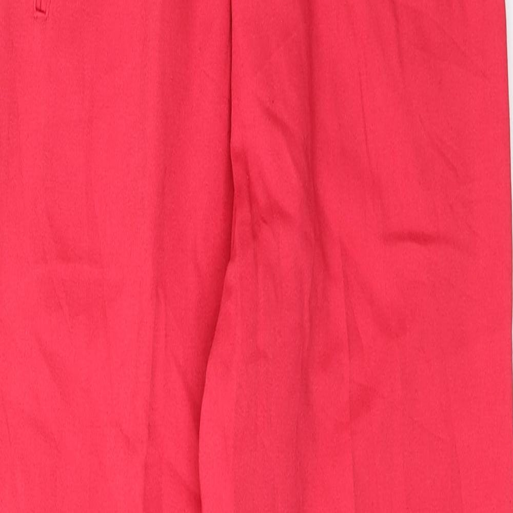 Jantzen Womens Red  Polyester Trousers  Size 10 L30 in Regular