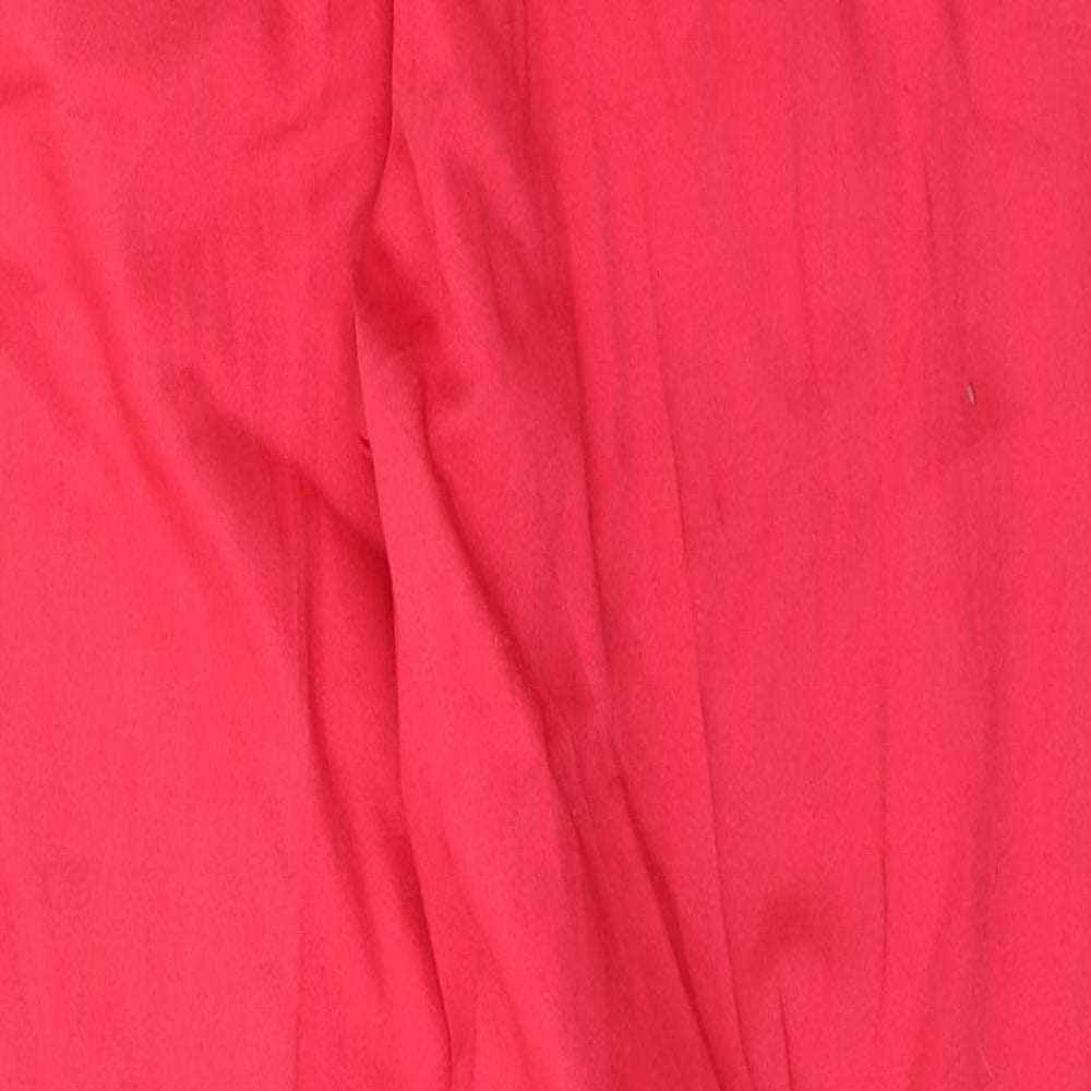 Jantzen Womens Red  Polyester Trousers  Size 10 L30 in Regular