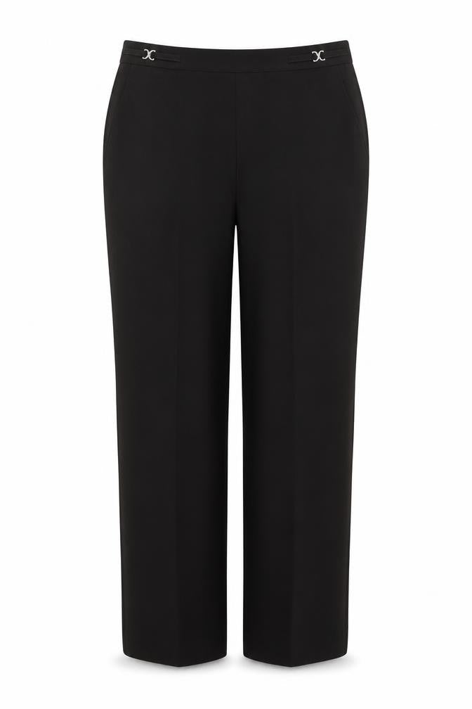 BHS Womens Brown  Polyester Trousers  Size 14 L24.5 in Regular