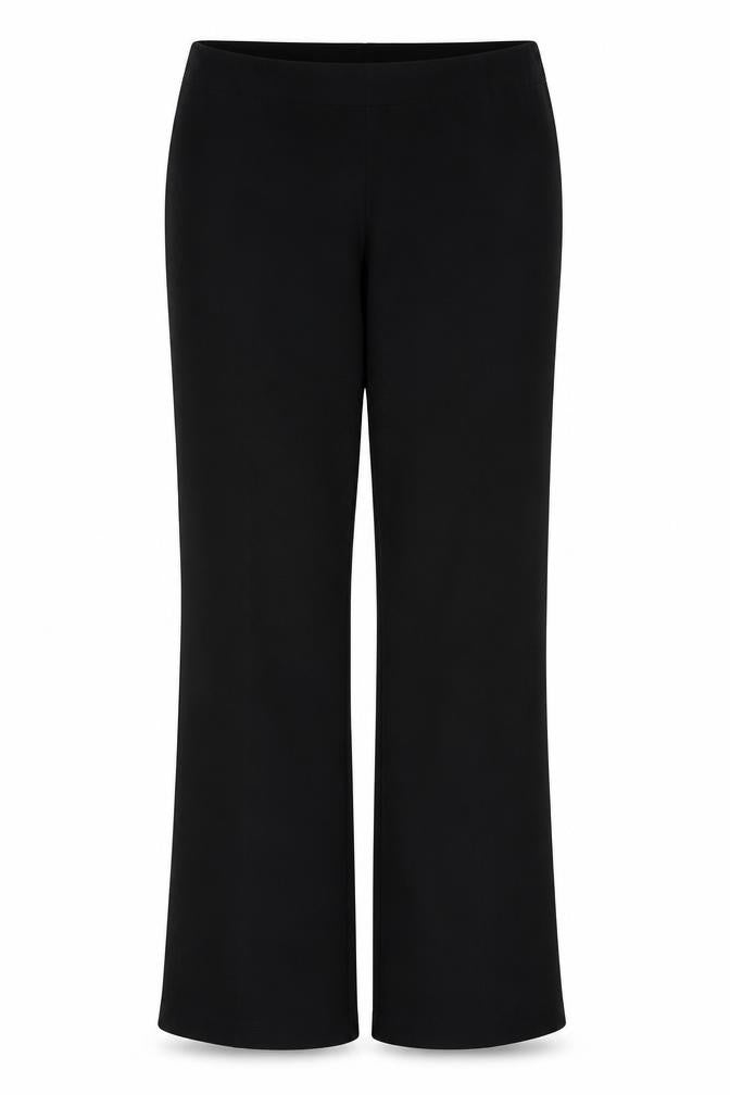 Mia Moda Womens Black  Polyester Trousers  Size 10 L31 in Regular
