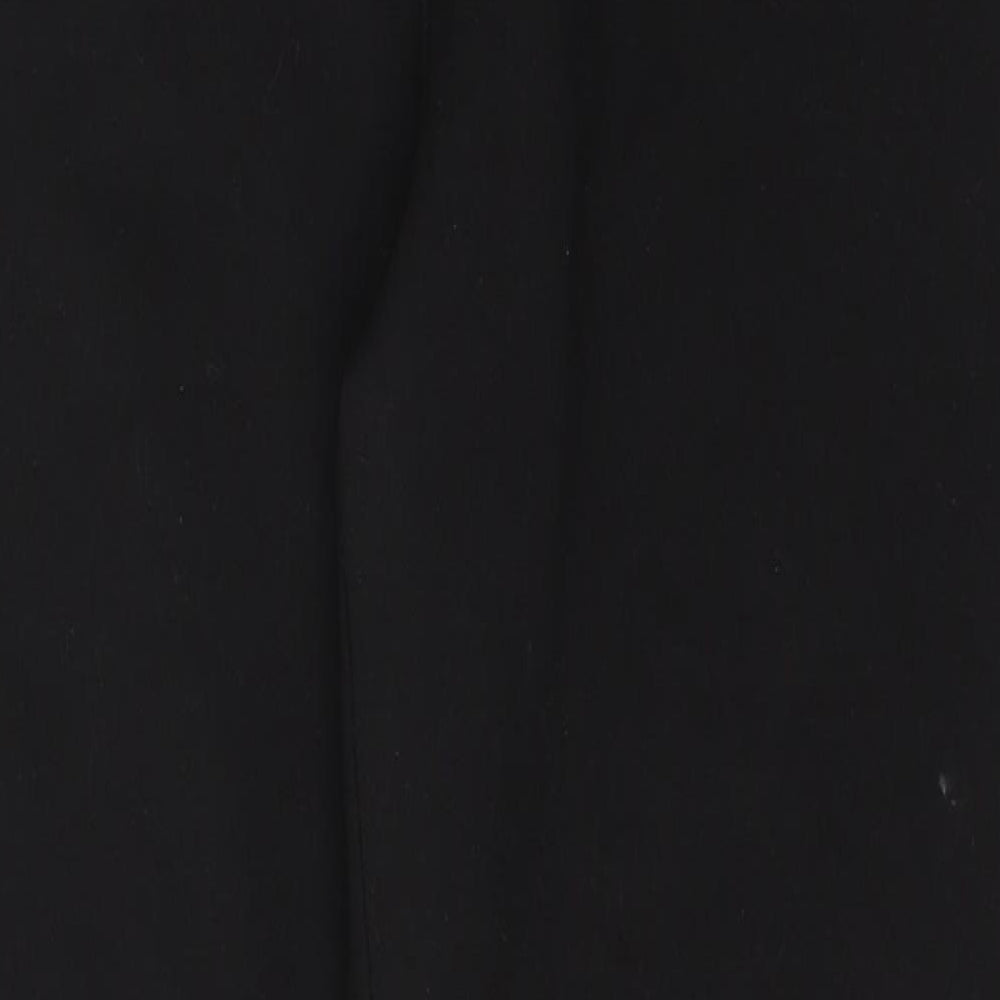 Soon Womens Black  Polyester Trousers  Size 12 L26 in Regular Zip