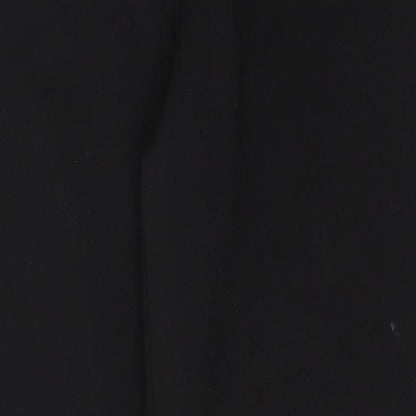 Soon Womens Black  Polyester Trousers  Size 12 L26 in Regular Zip