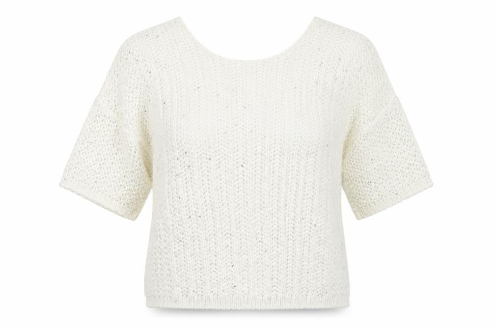 NEXT Womens White Round Neck  Acrylic Pullover Jumper Size M