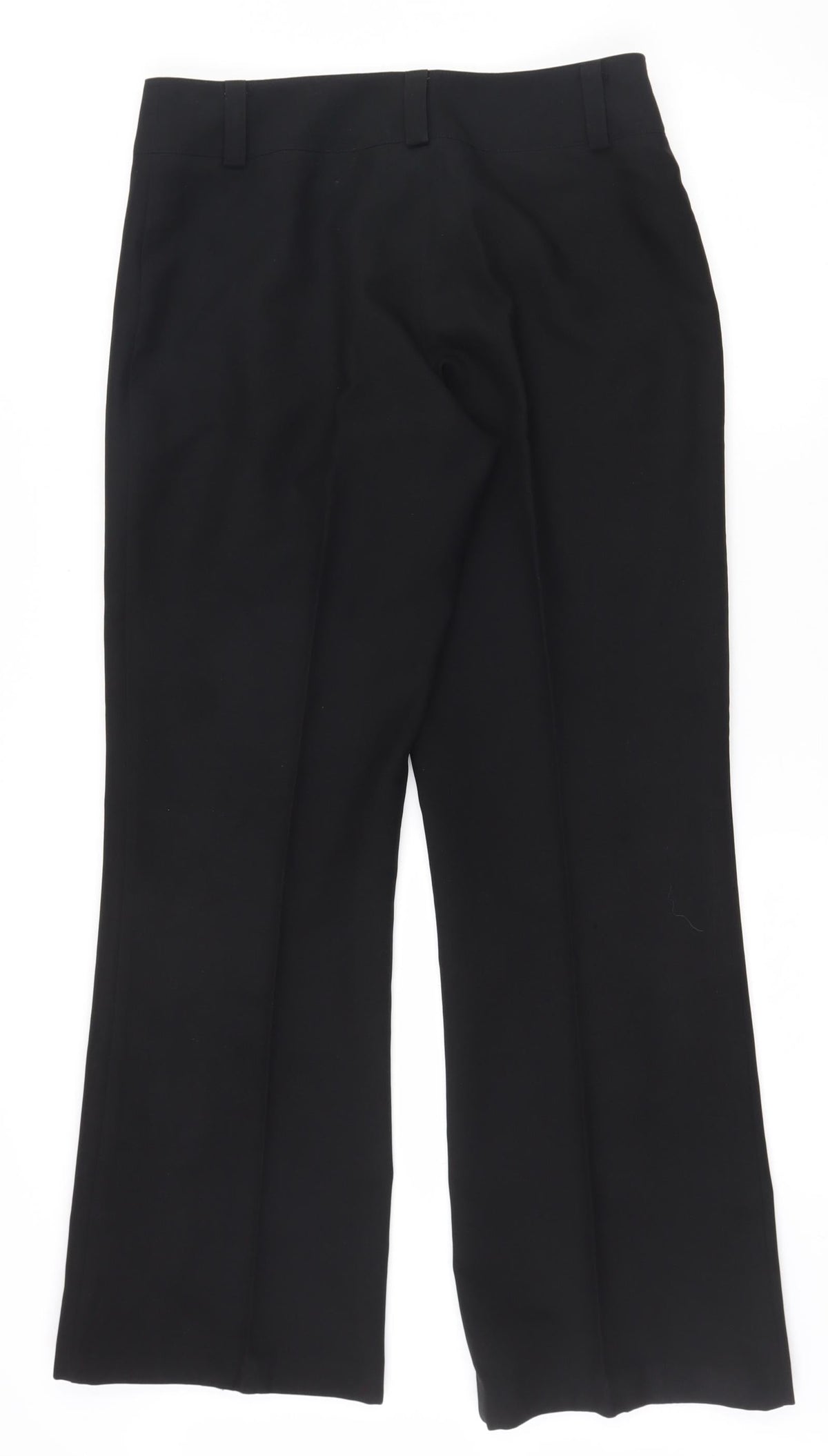 XE Womens Black  Polyester Dress Pants Trousers Size 12 L30 in Regular Zip