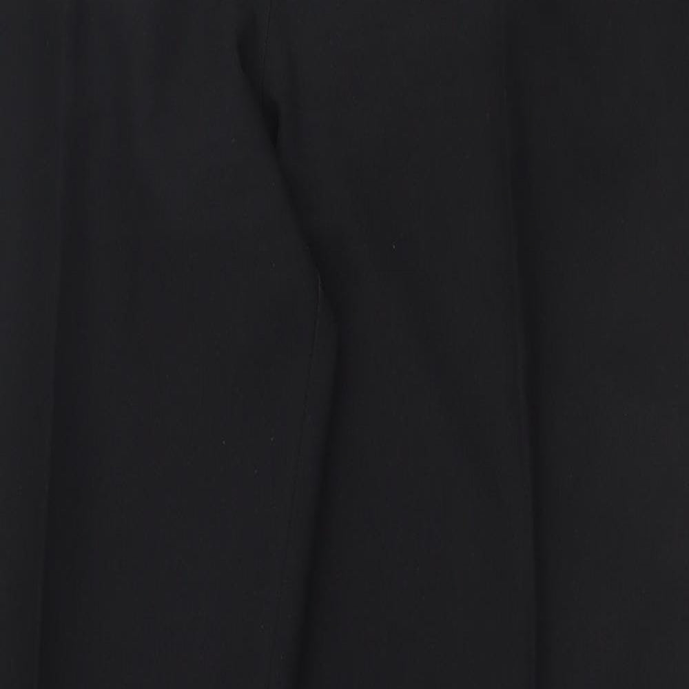 XE Womens Black  Polyester Dress Pants Trousers Size 12 L30 in Regular Zip
