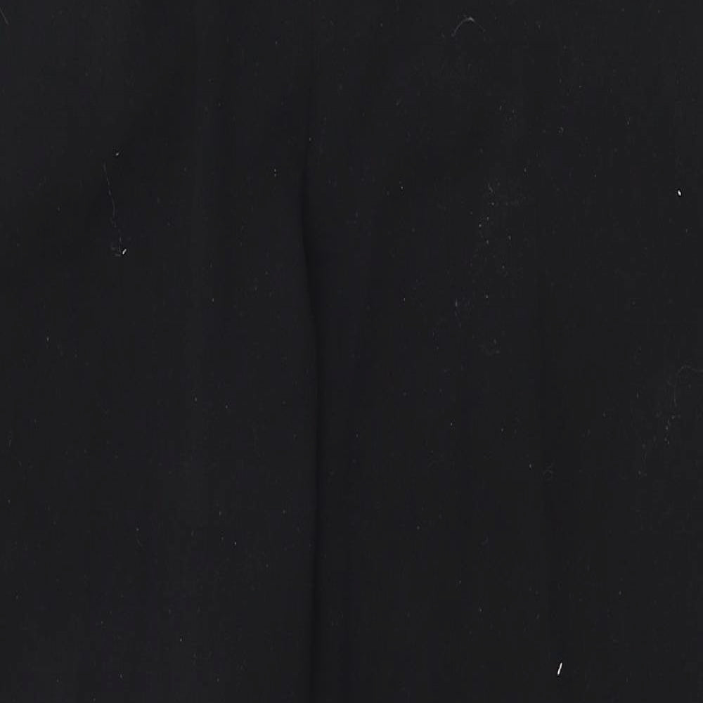 Marks and Spencer Womens Black  Polyester Dress Pants Trousers Size 14 L27.5 in Regular Zip