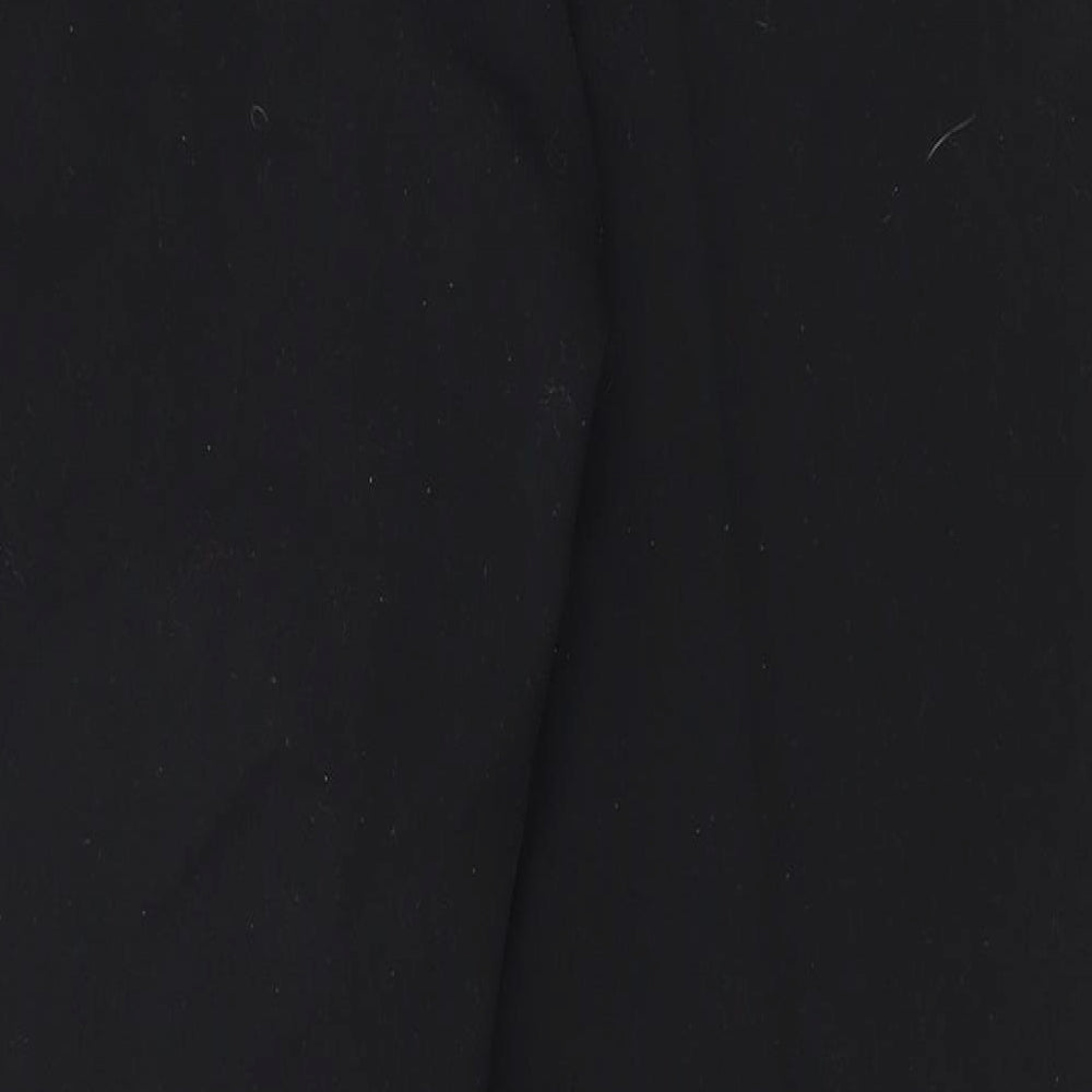 Marks and Spencer Womens Black  Polyester Dress Pants Trousers Size 14 L27.5 in Regular Zip