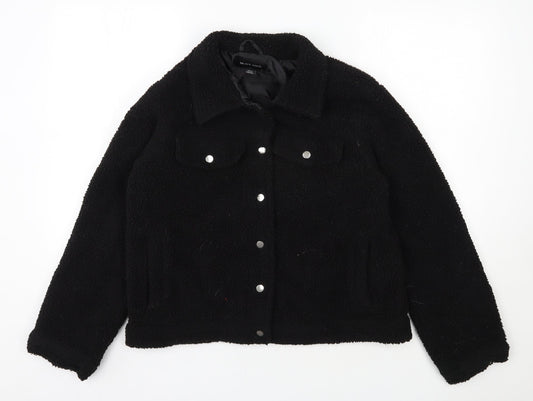 Brave Soul Womens Black   Jacket  Size 12  Snap
