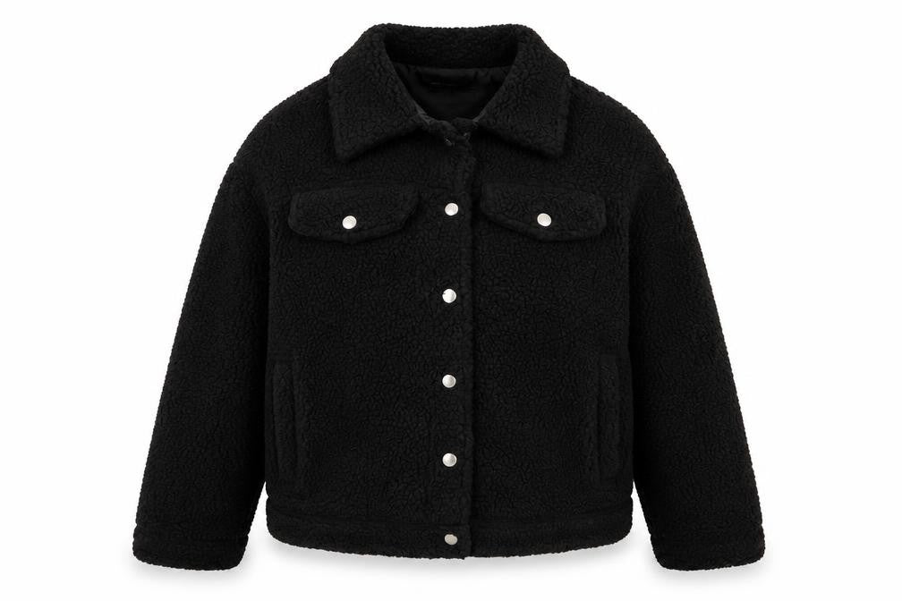 Brave Soul Womens Black   Jacket  Size 12  Snap