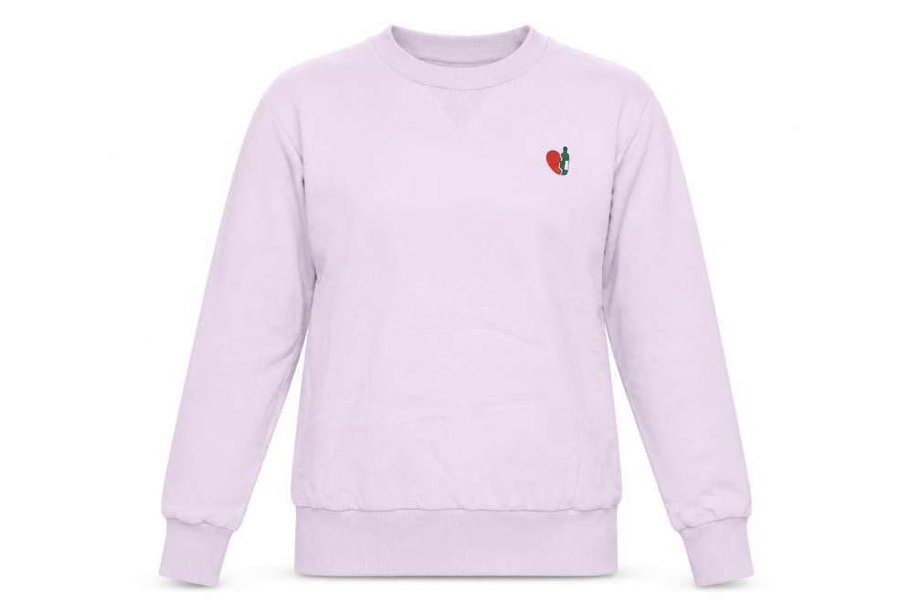 Dad's Cap Womens Purple  Cotton Pullover Sweatshirt Size 2XS