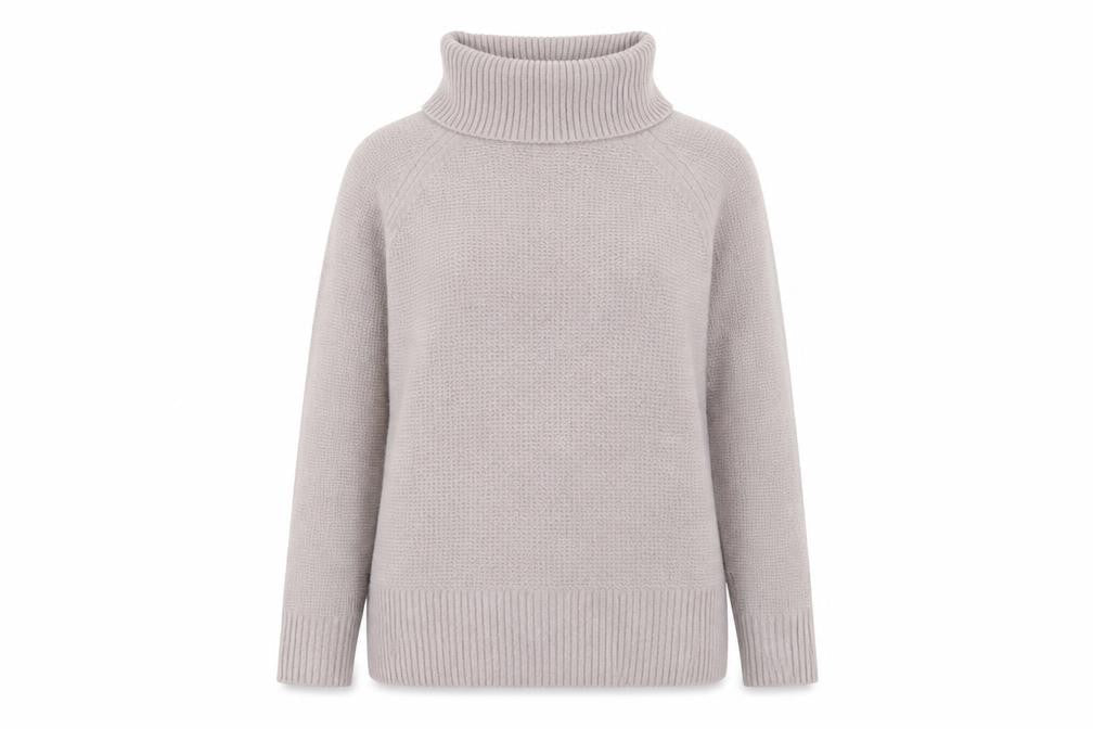 Monsoon Womens Purple Roll Neck  Acrylic Pullover Jumper Size M