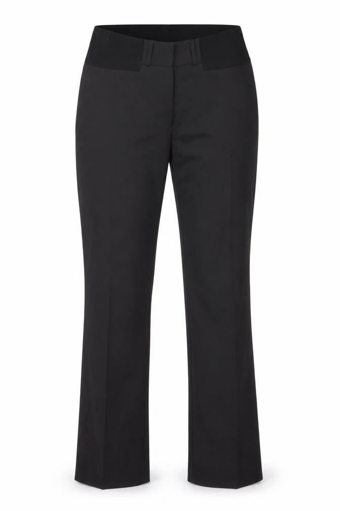 Slacks & Co Womens Black  Polyester Trousers  Size 25 L33 in Regular Zip