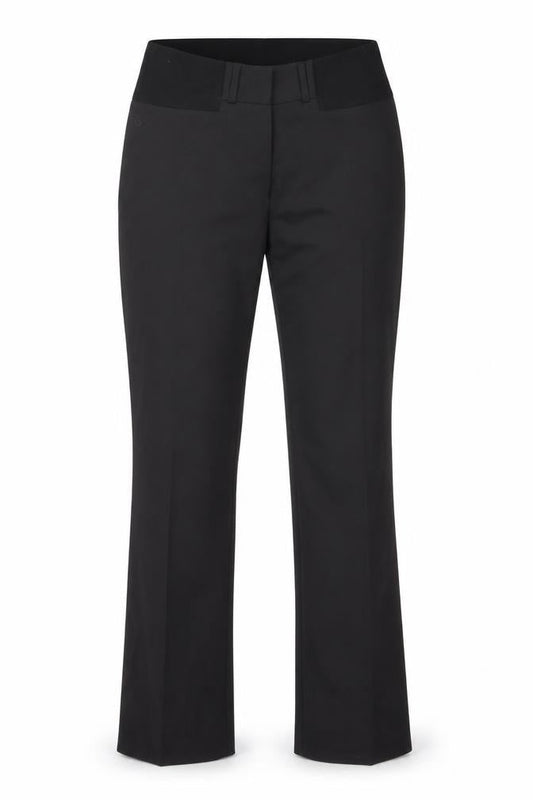 Slacks & Co Womens Black  Polyester Trousers  Size 25 L33 in Regular Zip