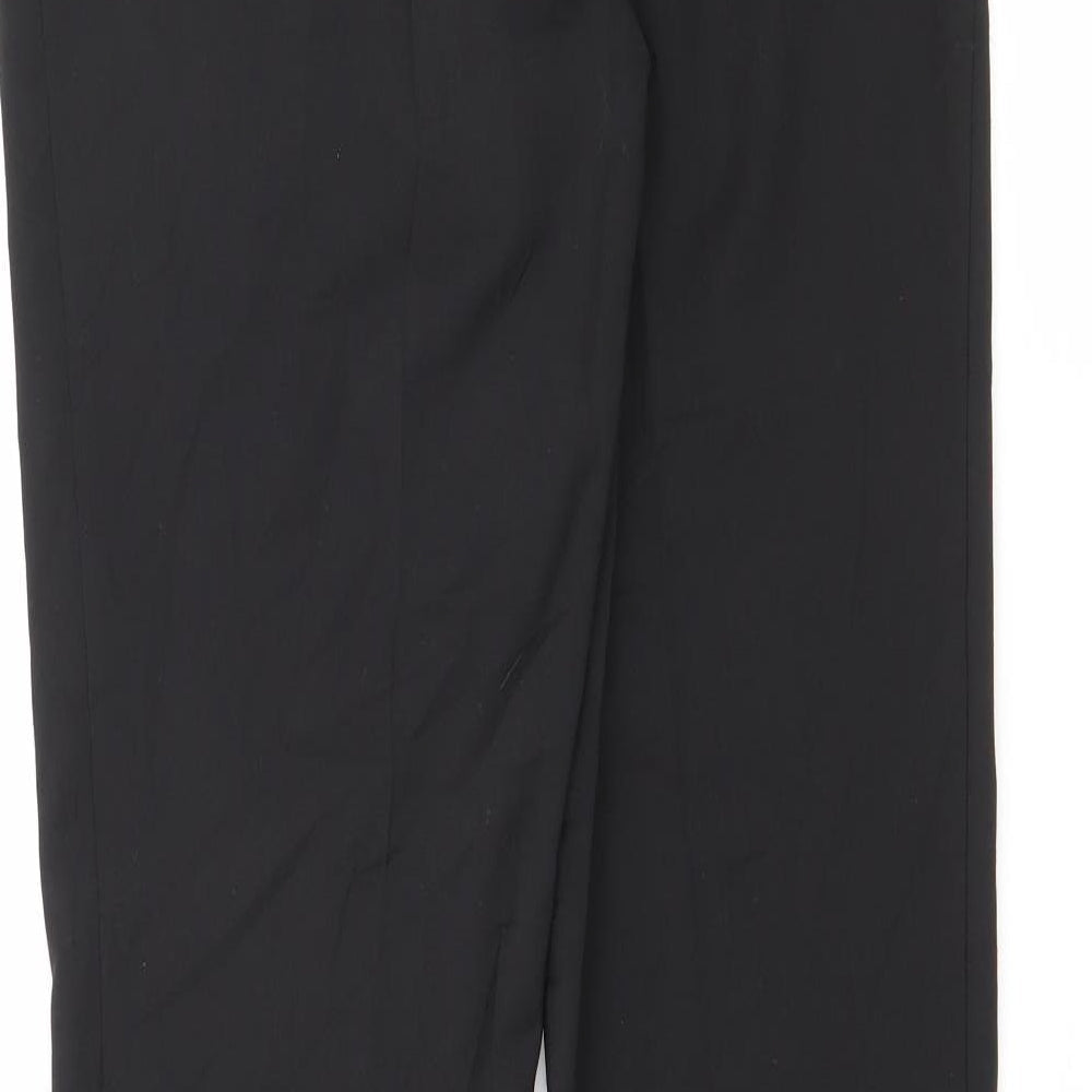Slacks & Co Womens Black  Polyester Trousers  Size 25 L33 in Regular Zip