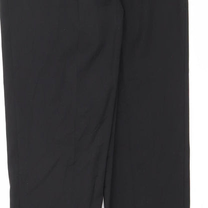 Slacks & Co Womens Black  Polyester Trousers  Size 25 L33 in Regular Zip