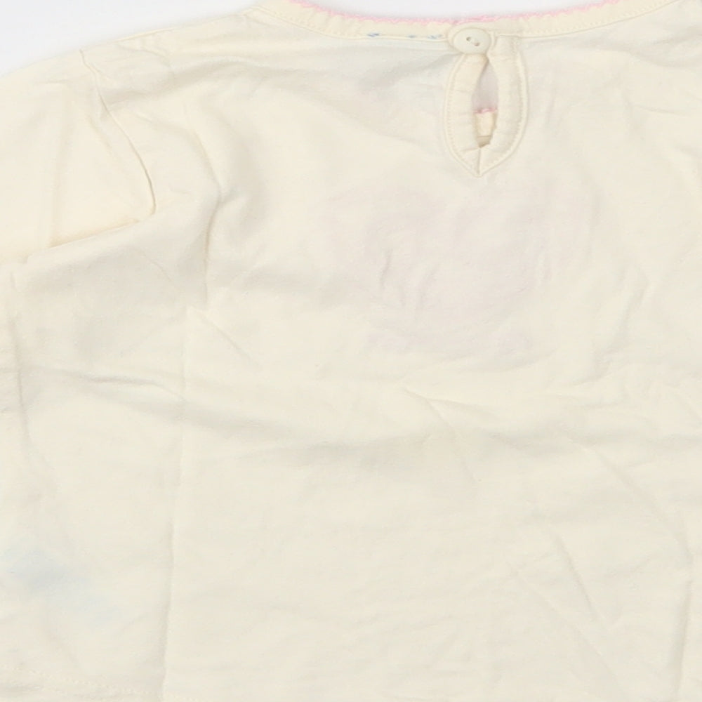 Adams Kids Baby Yellow  Cotton Pullover T-Shirt Size 12-18 Months Crew Neck Pullover - Heart