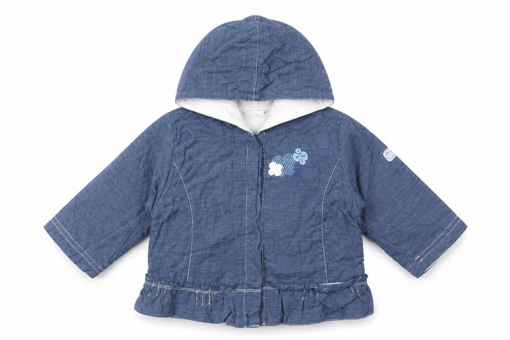 Sucre d'Orge Baby Blue   Basic Jacket Jacket Size 12 Months   Snap