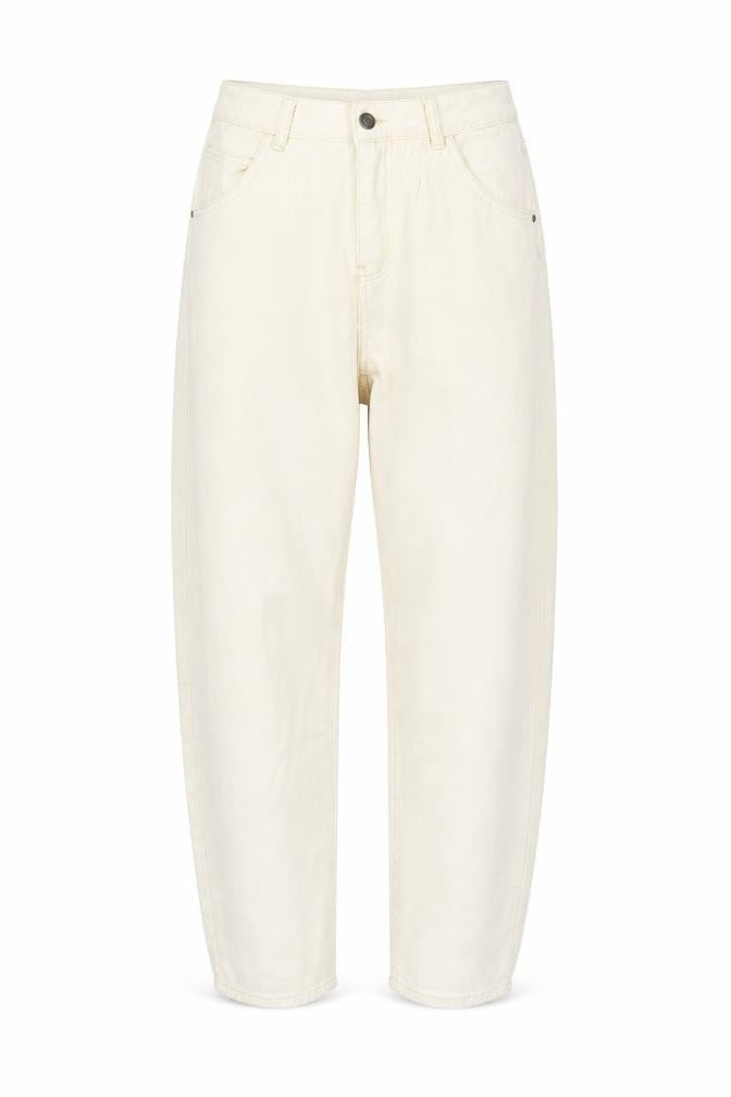 SheIn Womens Ivory  Cotton Mom Jeans Size M L28 in Regular Button