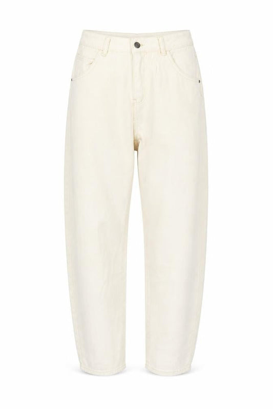 SheIn Womens Ivory  Cotton Mom Jeans Size M L28 in Regular Button