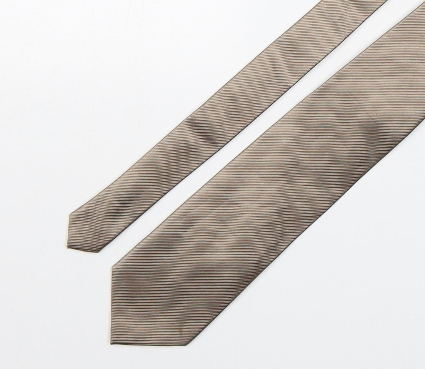 Van Hausen Mens Bronze  Silk Pointed Tie One Size