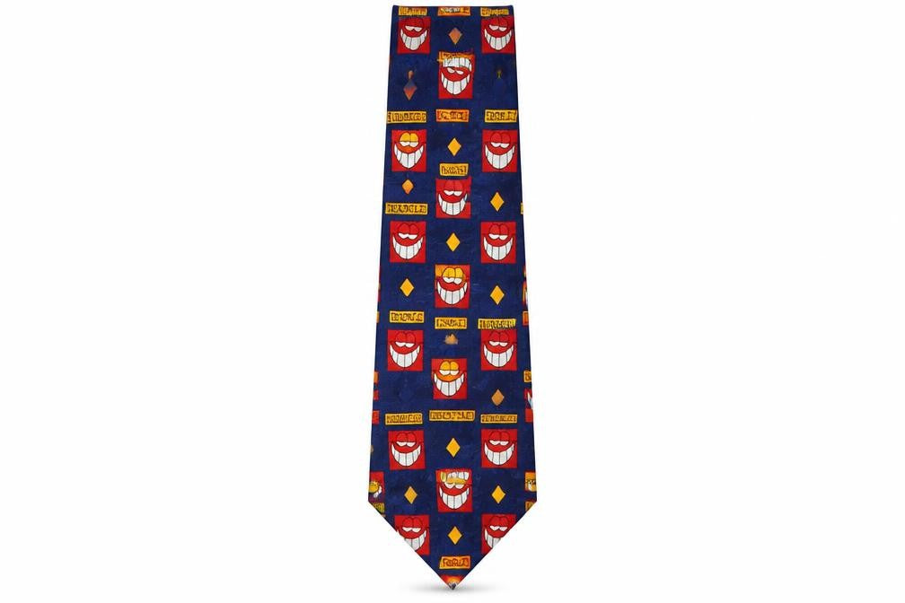 Marks & Spencer Mens Multicoloured Geometric Polyester Pointed Tie One Size