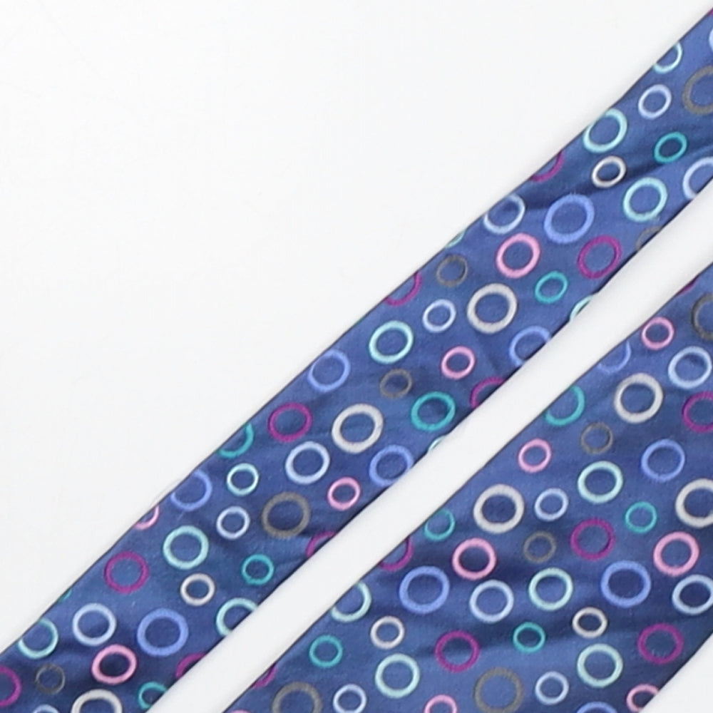 Marks and Spencer Mens Multicoloured Polka Dot Silk Pointed Tie One Size