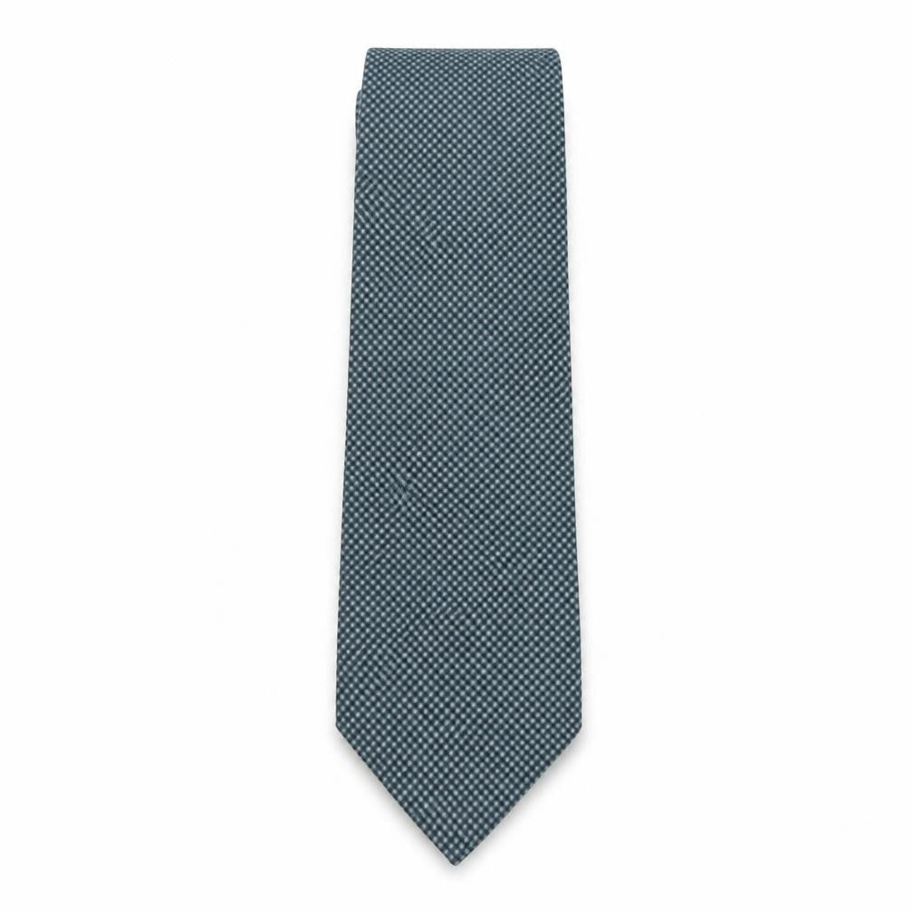 Marks & Spencer Mens Green Geometric Polyester Pointed Tie One Size
