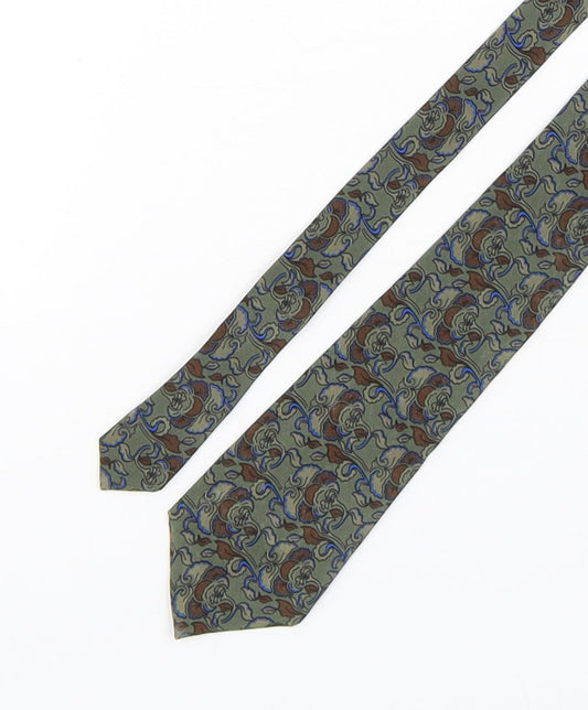 Da Vinci Mens Multicoloured Paisley Silk Pointed Tie One Size