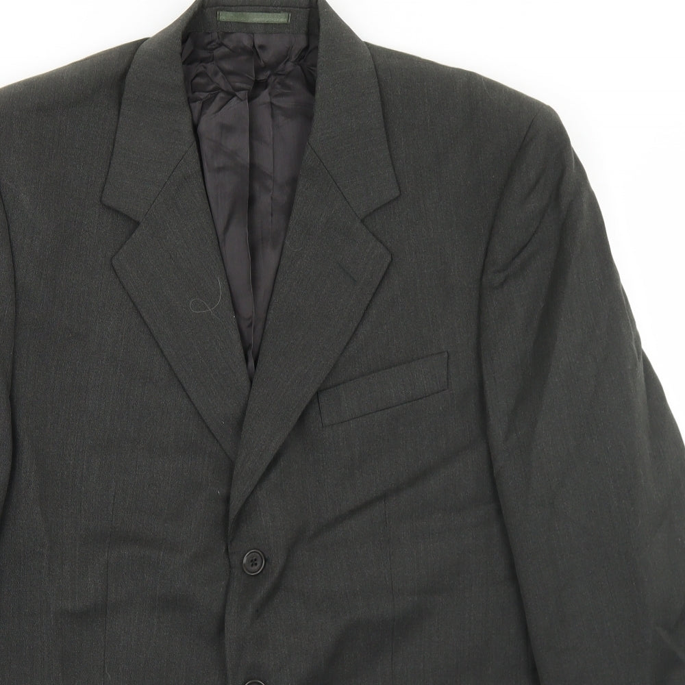 HR Tailoring Mens Grey  Wool Jacket Blazer Size 42