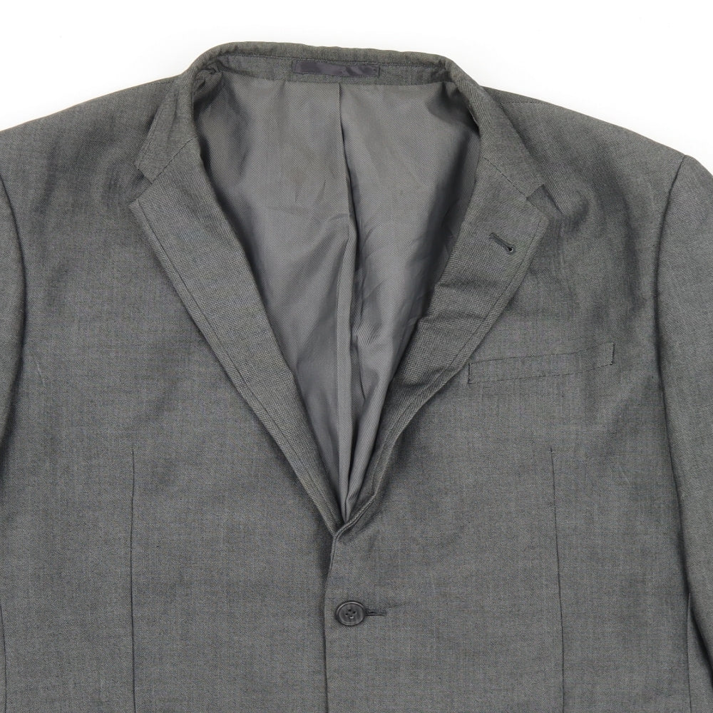 NEXT Mens Grey  Polyester Jacket Blazer Size 42   - Tailored fit
