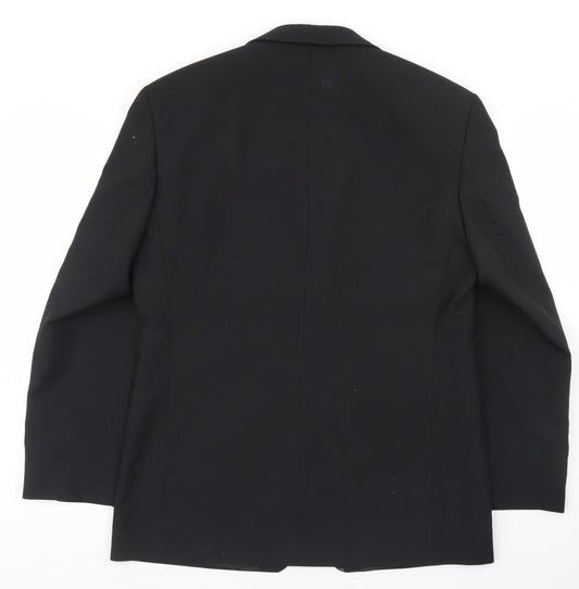 Burton Mens Black  Polyester Jacket Blazer Size 40