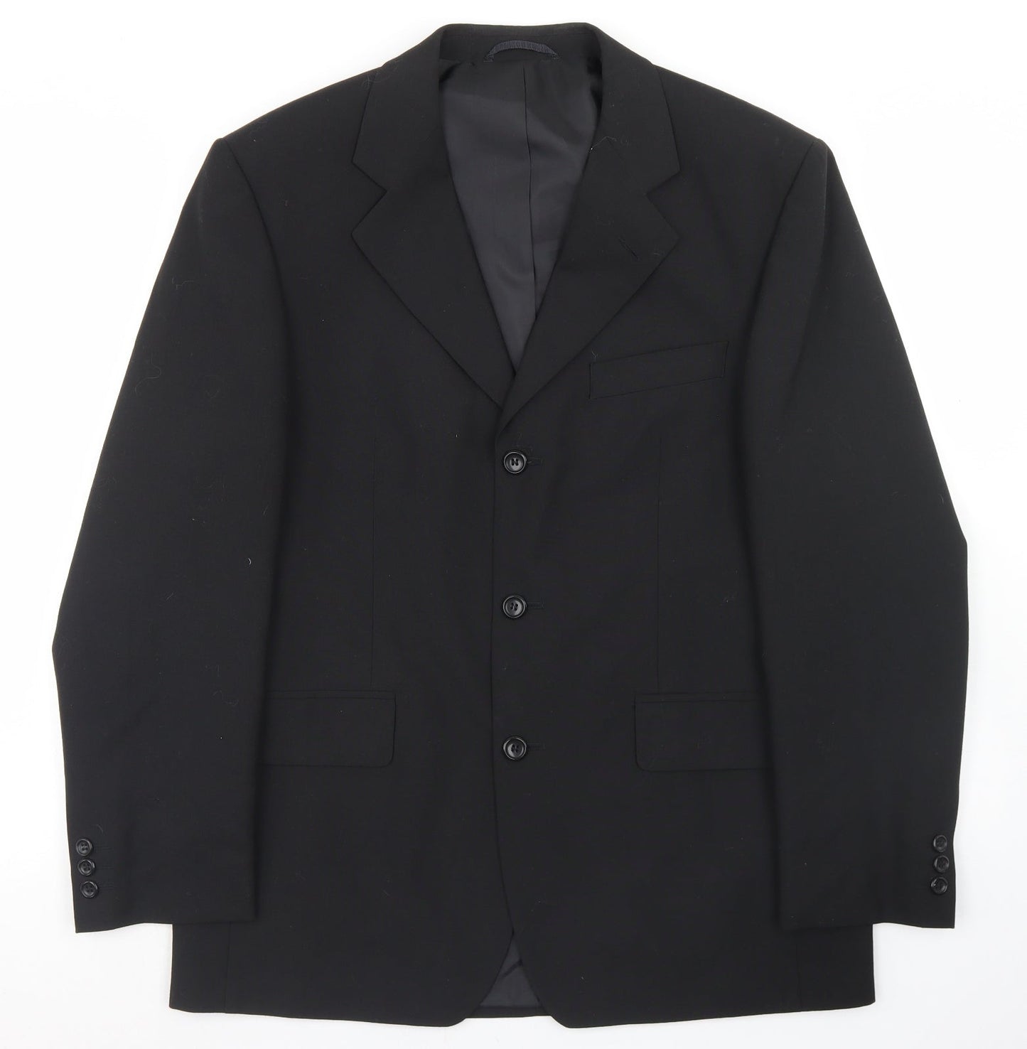 Burton Mens Black  Polyester Jacket Blazer Size 40