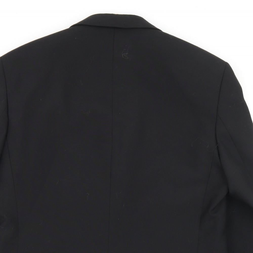 Burton Mens Black  Polyester Jacket Blazer Size 40