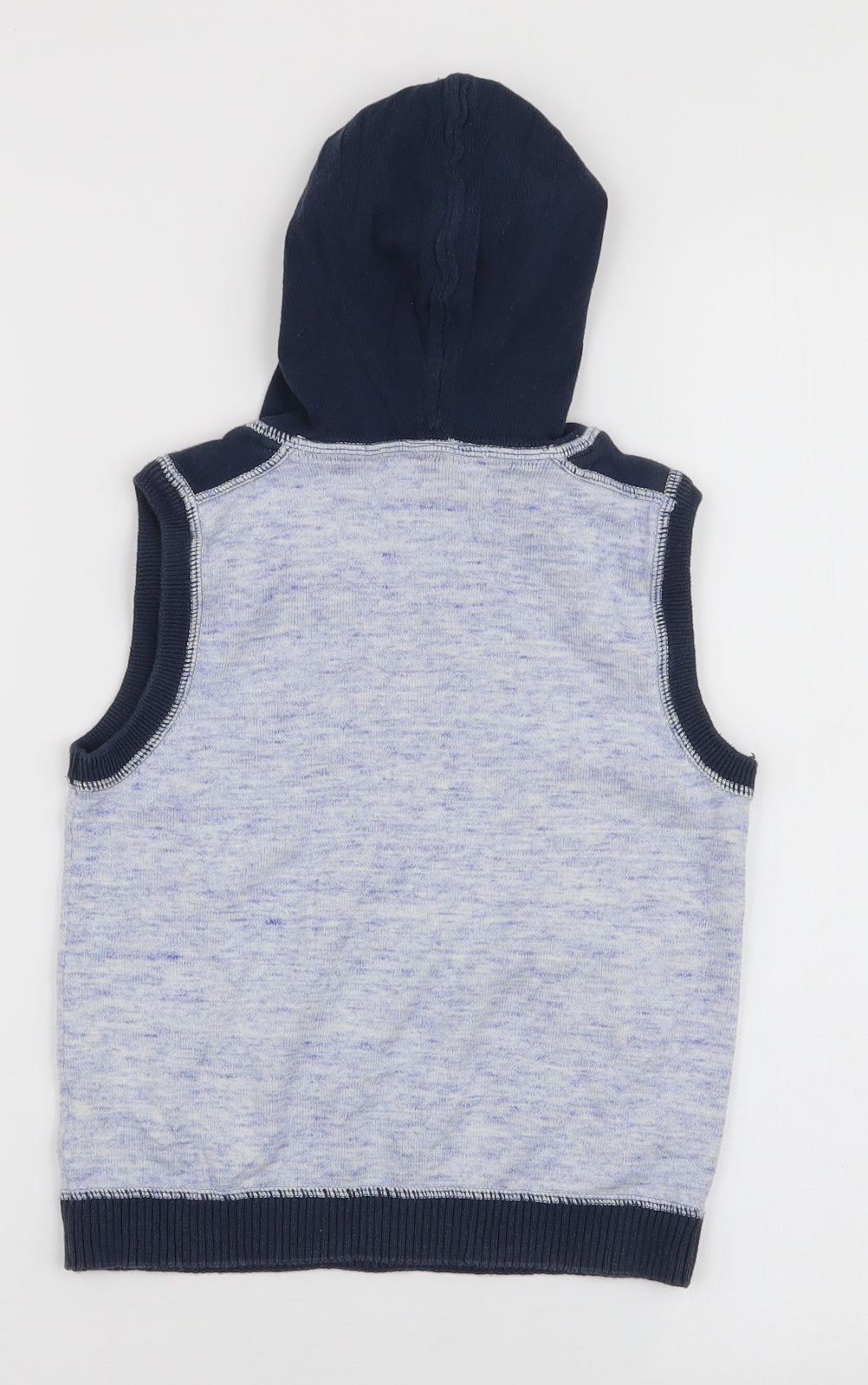 Next Boys Blue High Neck  100% Cotton Pullover Jumper Size 4-5 Years  Pullover