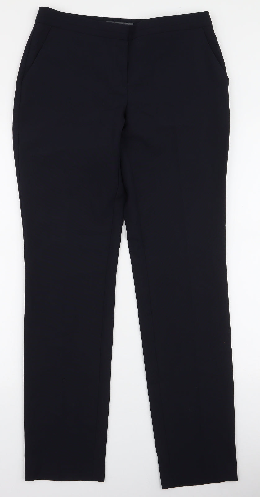 Atmosphere Womens Blue  Polyester Dress Pants Trousers Size 8 L32 in Slim Zip