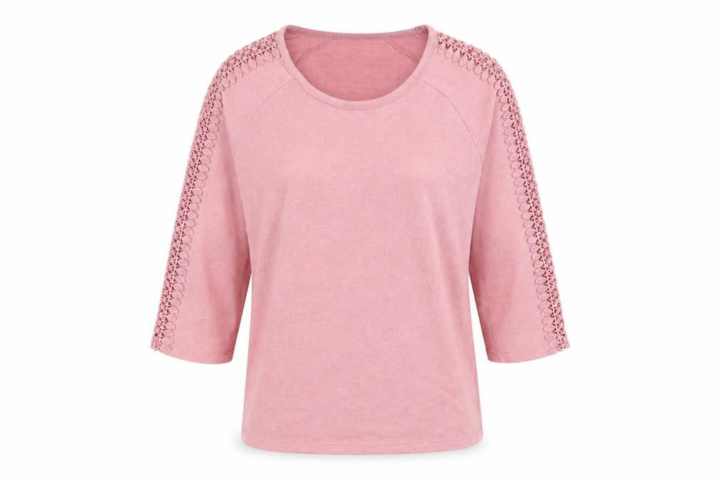 Dunnes Stores Womens Pink Round Neck  Polyester Pullover Jumper Size M