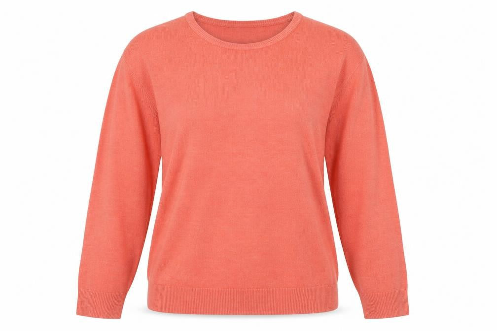 Dunnes Stores Womens Pink Crew Neck  Acrylic Pullover Jumper Size L