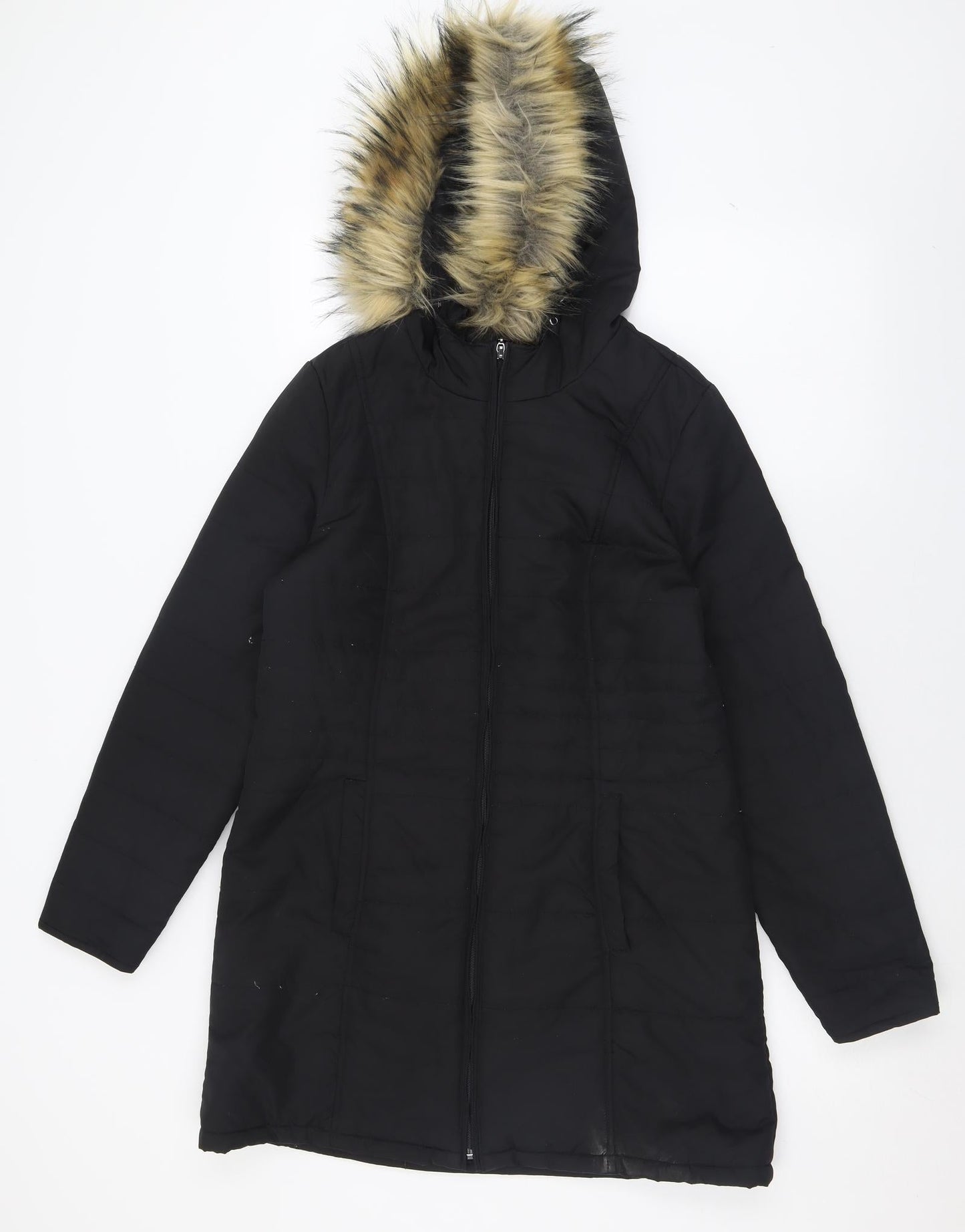 Centigrade Womens Black   Parka Coat Size XS  Zip