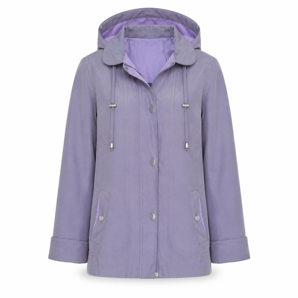 Isle Womens Purple   Anorak Coat Size 12  Zip